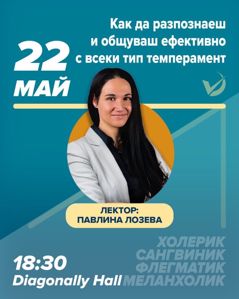 22 май: Как да разпознаеш и общуваш ефективно с всеки тип темперамент
